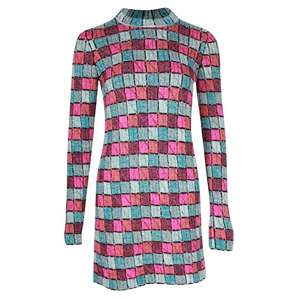 CHANEL MEITERS D'ARTS PARIS-HAMBURG 2018 KNIT MIDI DRESS